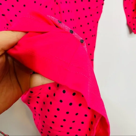 ZARA hot pink polka dot dress - Picture 12 of 14